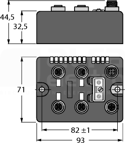 BLCCO-4M12S-4DI-P Stacja sieciowa dla CANOPEN