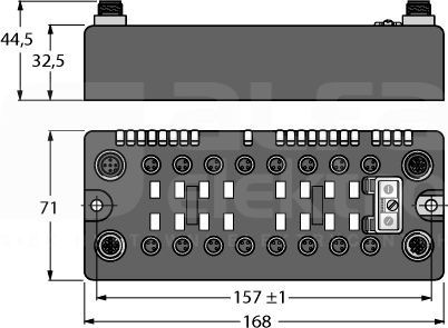 BLCDN-16M8LT-8DO-0.5A-P-8DO-0.5A-P Stacja sieciowa dla DEVICENET