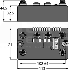 BLCDP-2M12MT-2RFID-A Stacja sieciowa dla PROFIBUS-DP