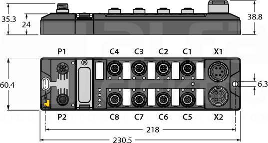 TBDP-L2-16DIP Moduł I/O sieci PROFIBUS-DP
