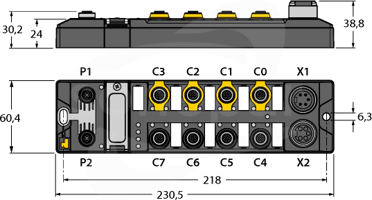 TBPN-L1-FDIO1-2IOL Moduł sieciowy I/O PROFIsafe / PROFINET