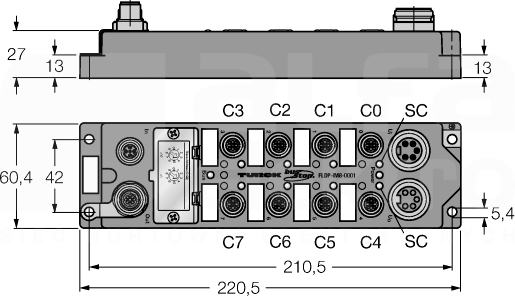 FLDP-IM8-0001 Moduł wejść/wyjść PROFIBUS-DP