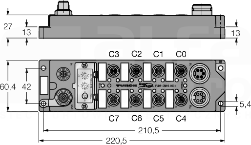 FLDP-OM16-0001 Moduł wejść/wyjść PROFIBUS-DP