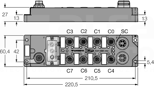 FLDP-IOM84-0002 Moduł wejść/wyjść PROFIBUS-DP