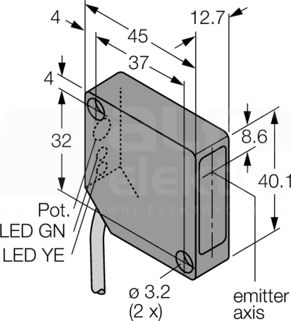 PD45VP6C200 Czujnik fotoelektryczny
