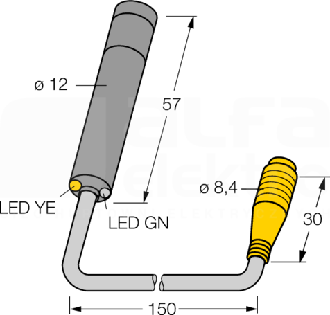 M126E2LDQ Czujnik fotoelektryczny