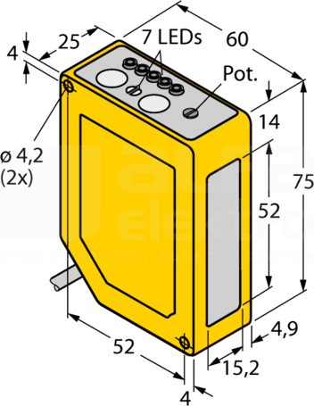 Q60BB6AF2000 Czujnik fotoelektryczny