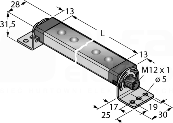 WLS28-2XW430L25XQ Oświetlenie robocze