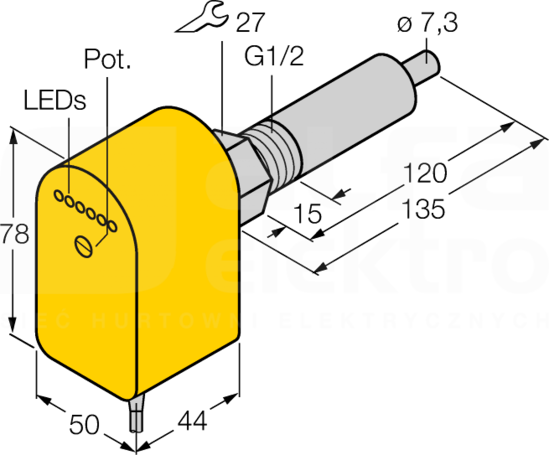 FCS-G1/2A4P-AP8X/L120 Czujnik przepływu