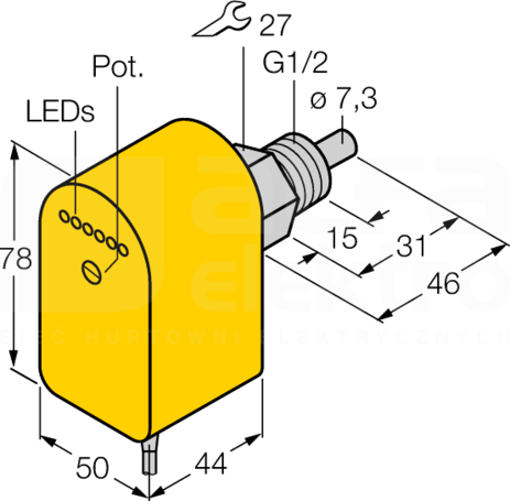 FCS-G1/2A4P-VRX/24VDC Czujnik przepływu
