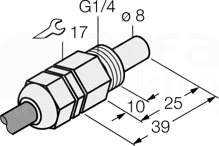 FCS-G1/4T-NA Czujnik przepływu