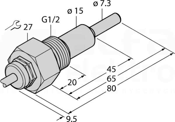 FCS-G1/2A4-NAEX0/L065 Czujnik przepływu