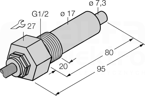 FCS-G1/2A4-NA/L080 Czujnik przepływu