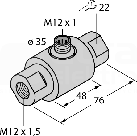 FCI-D03A4-NA-H1141/M12 Czujnik przepływu