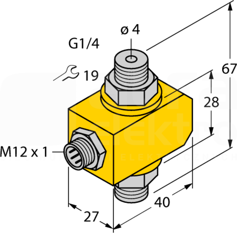 FCI-D04A4P-NA-H1141 Czujnik przepływu