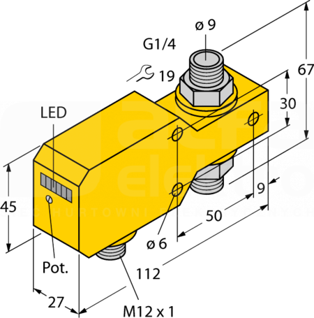 FCI-D10A4P-LIX-H1141/A Czujnik przepływu