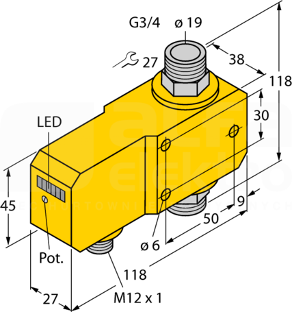 FCI-D20A4P-ARX-H1140 Czujnik przepływu