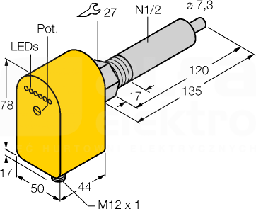 FCS-N1/2A4P-AP8X-H1141/L120 Czujnik przepływu