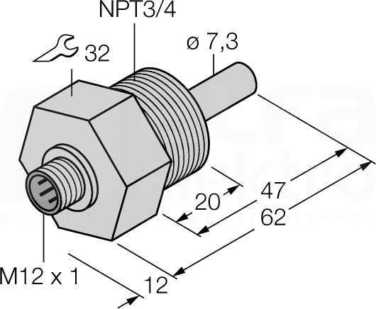 FCS-N3/4A4-NA-H1141 Czujnik przepływu