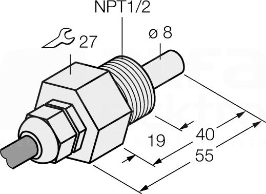 FCS-N1/2T-NA Czujnik przepływu