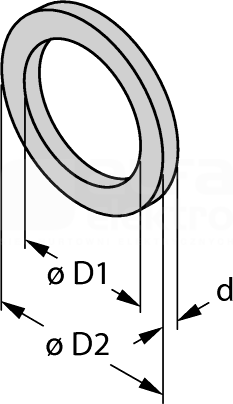 FD-G1/2AFM30/34G1/2 DICHTSCHEIBE AUS AFM30/34 Uchwyt montażowy