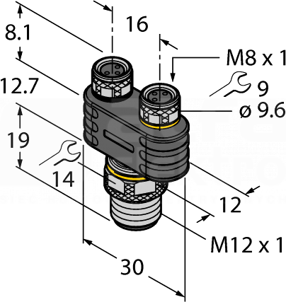 YB2-FSM4.4-2PKG3M Złącze