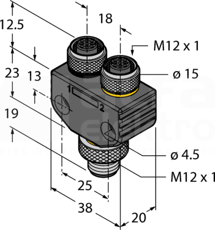 VB2-PX3-FSM4.4-2FKM4 Złącze