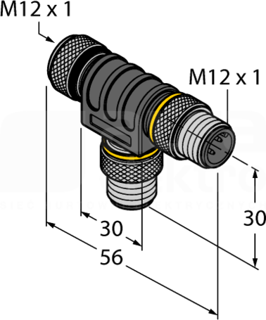 VT2-FKM5-FSM5-FSM5 Trójnik 2-drogowy