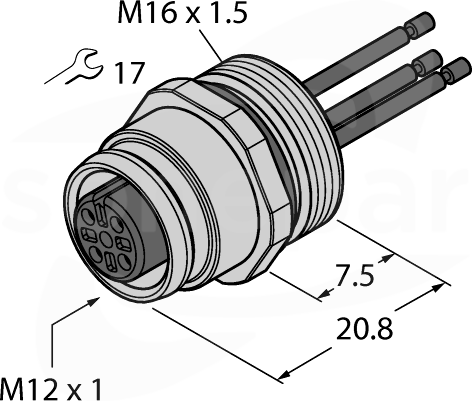EC-FK5-2/16 Izolator przepustowy