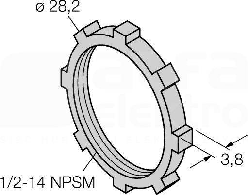 LN1/2-14NPT/10 Akcesoria dla systemów sieciowych