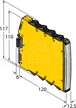 IMX12-DI01-2S-2R-PR/24VDC Wzmacniacz dwukanałowy