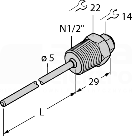 THW-3-N1/2-A4-L250 Akcesoria - gniazda termiczne
