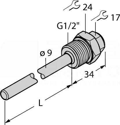 THW-6-G1/2-A4-L050 Akcesoria - gniazda termiczne