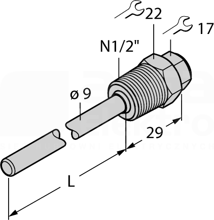 THW-6-N1/2-A4-L050 Akcesoria - gniazda termiczne