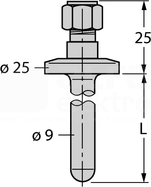 THW-6-TRI3/4-A4-L050 Akcesoria - gniazda termiczne
