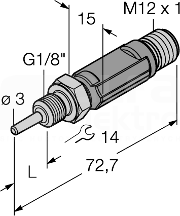 TTM100C-103A-G1/8-LI6-H1140-L024 Czujniki temperatury miniaturowy