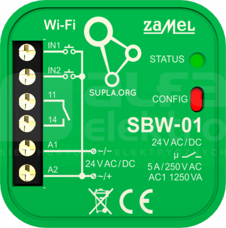 SBW-01 Sterownik bramy wi-fi jednokanałowy