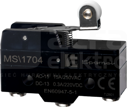MS/1704 Łącznik miniaturowy dźwignia z rolką