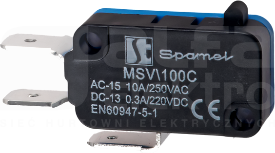 MSV/100C Łącznik miniaturowy popychacz prosty