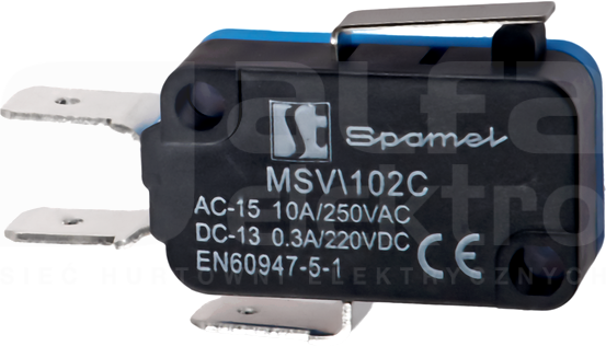 MSV/102C Łącznik miniaturowy dźwignia płaska krótka