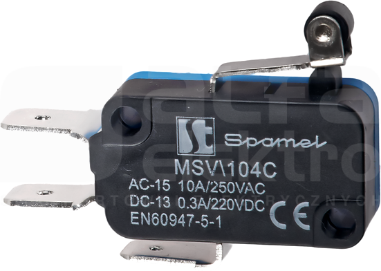 MSV/104C Łącznik miniaturowy dźwignia z rolka krótka