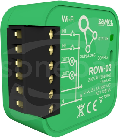 ROW-02 Odbiornik WIFI dopuszkowy 2-kan.