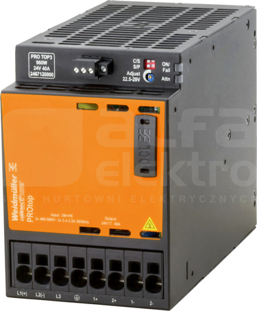PRO TOP3 960W 24V 40A Zasilacz trójfazowy