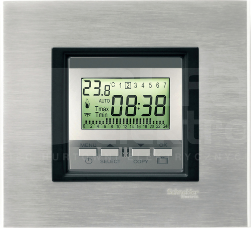 UNICA TOP aluminium Regulator temperatury