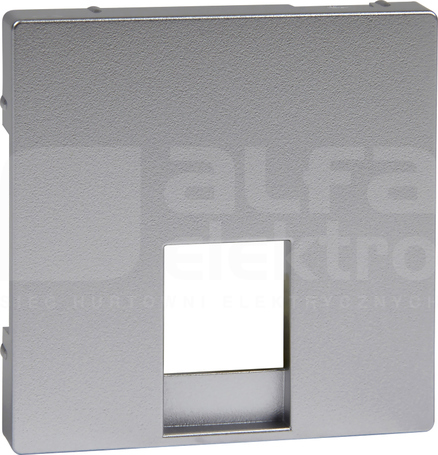MERTEN M RJ11/RJ12 aluminium Płytka centr.gniazda telef.