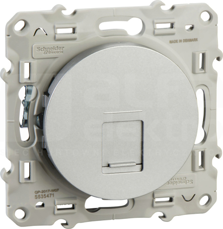 ODACE RJ45 kat.5e UTP aluminium Gniazdo komputerowe
