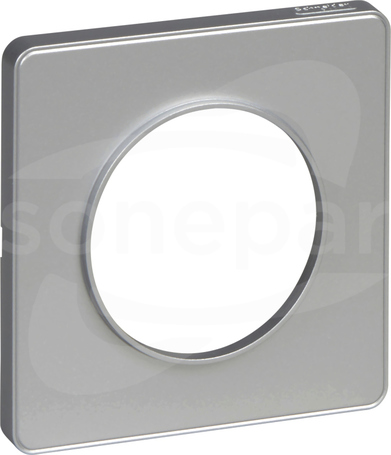 Odace S53P802 Podstawa aluminium aluminium Ramka 1-krotna