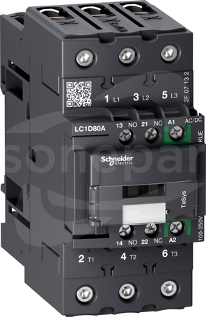LC1D80AKUE 80A 100-250VAC/DC Stycznik
