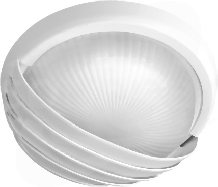 LUNA 1x75W E27 OPAL 240/85 IK08 IP44 biały Plafon żarówkowy