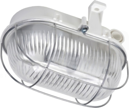 OVAL 60W E27 SIMETAL biały Oprawa żarówkowa biały